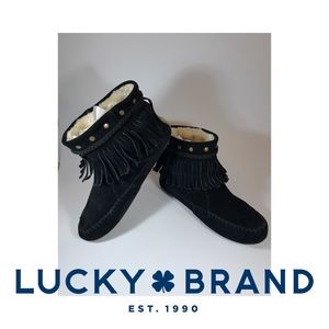 Lucky Brand Fringe Moccasins